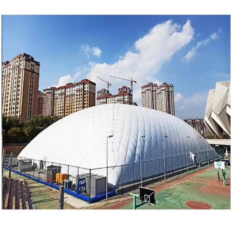 hot sale Low Energy Consumption Inflatable Membrane Structure Gymnasium Temporary Building Structures