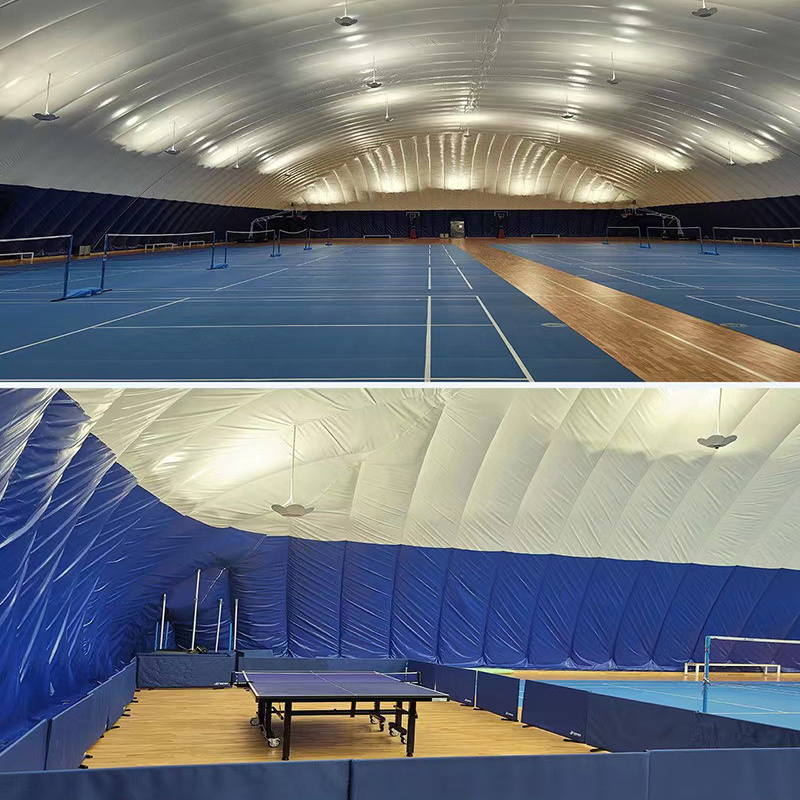 hot sale Low Energy Consumption Inflatable Membrane Structure Gymnasium Temporary Building Structures