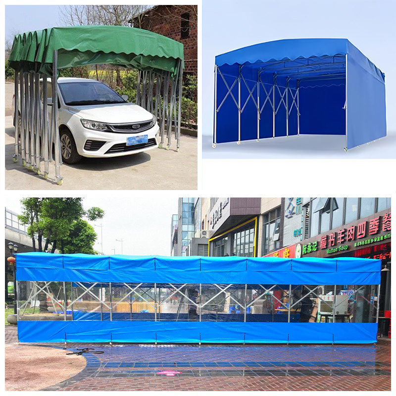 New trend customized outdoor folding awning easy up big event tent retractable storage tent outdoor carport for car sunshade