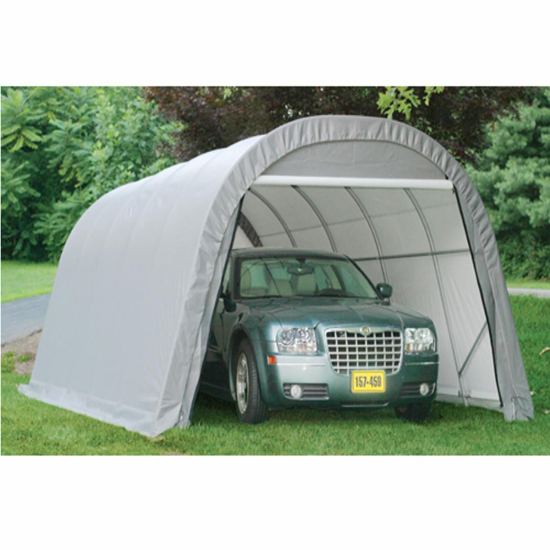 Outdoor Storage Shed Canopy Portable Shelter Heavy Duty Carport with Roll-up Zipper Door for Bike, Motorcycle, Storage