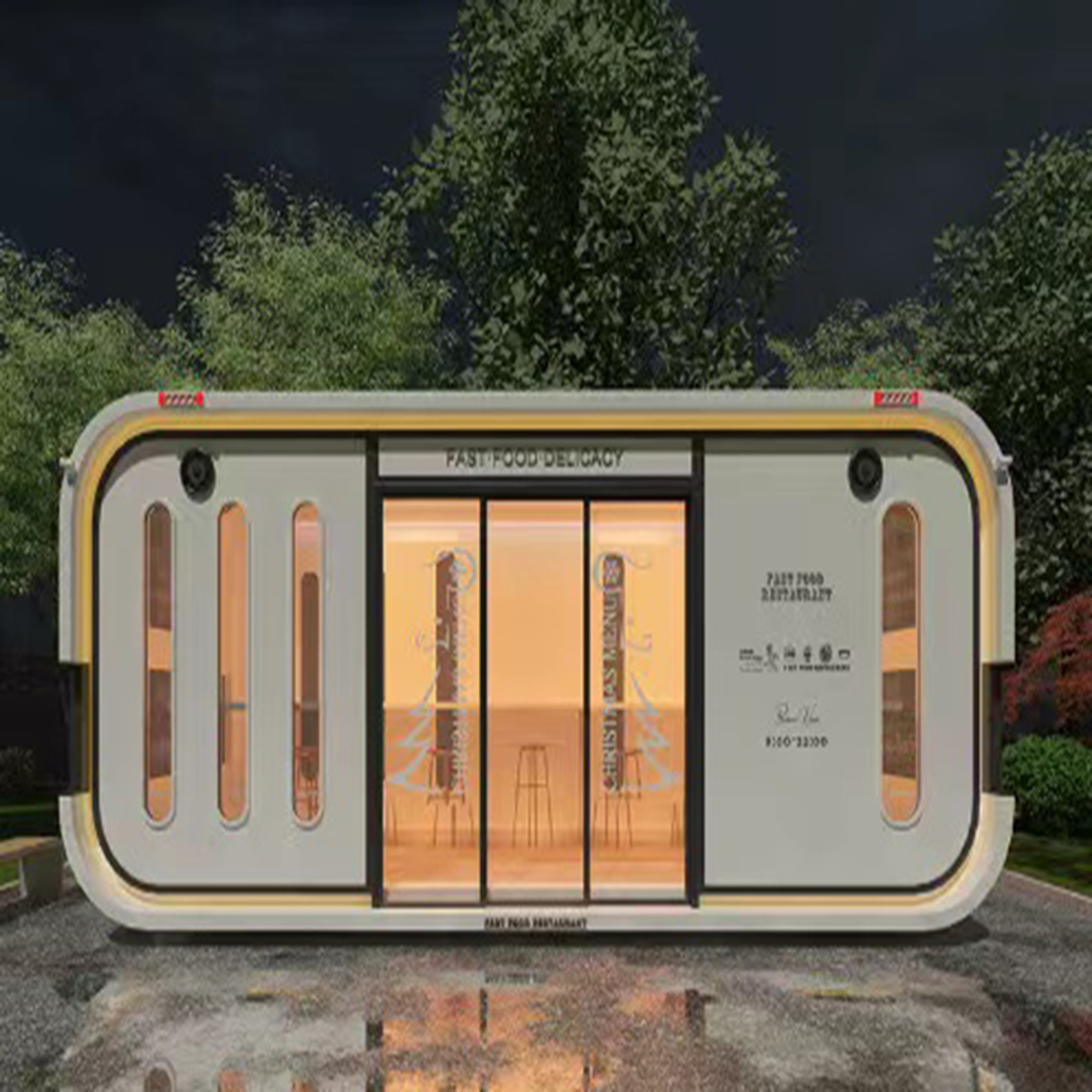 Prefab House Modern capsule tiny house  hotel Container home sleep pod Outdoor Mobile house luxury Sleep pod Capsule Hotel