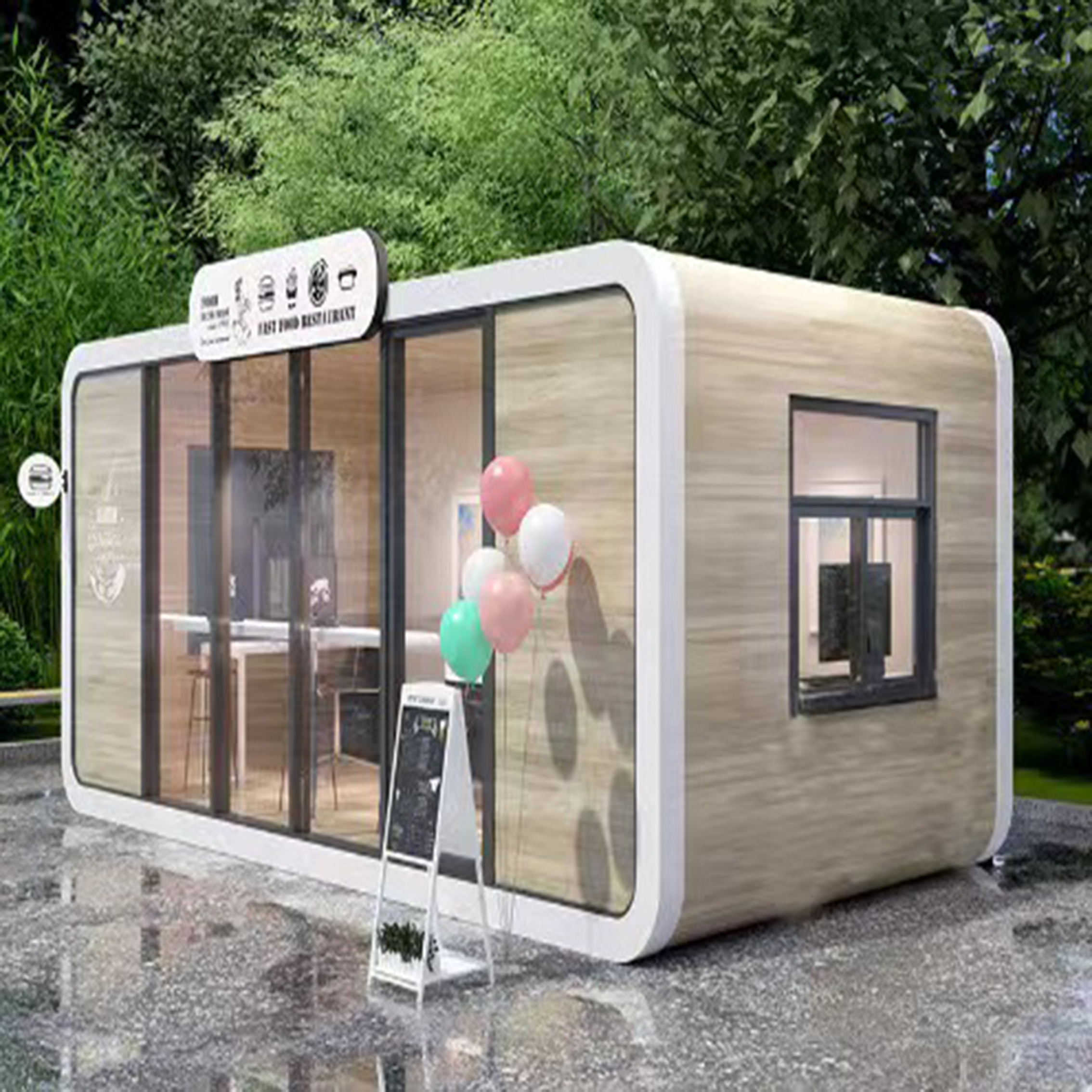 Prefab House Modern capsule tiny house  hotel Container home sleep pod Outdoor Mobile house luxury Sleep pod Capsule Hotel