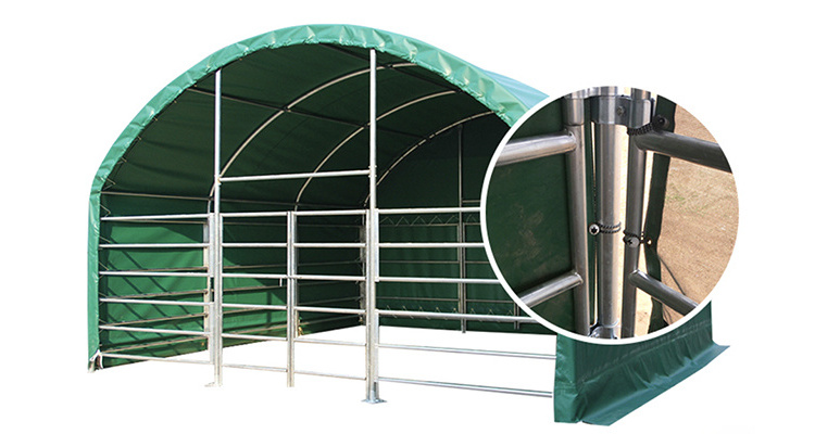 High quality PVC fabric structure livestock animal cattle cow horse sheep shelter shed tent for sale