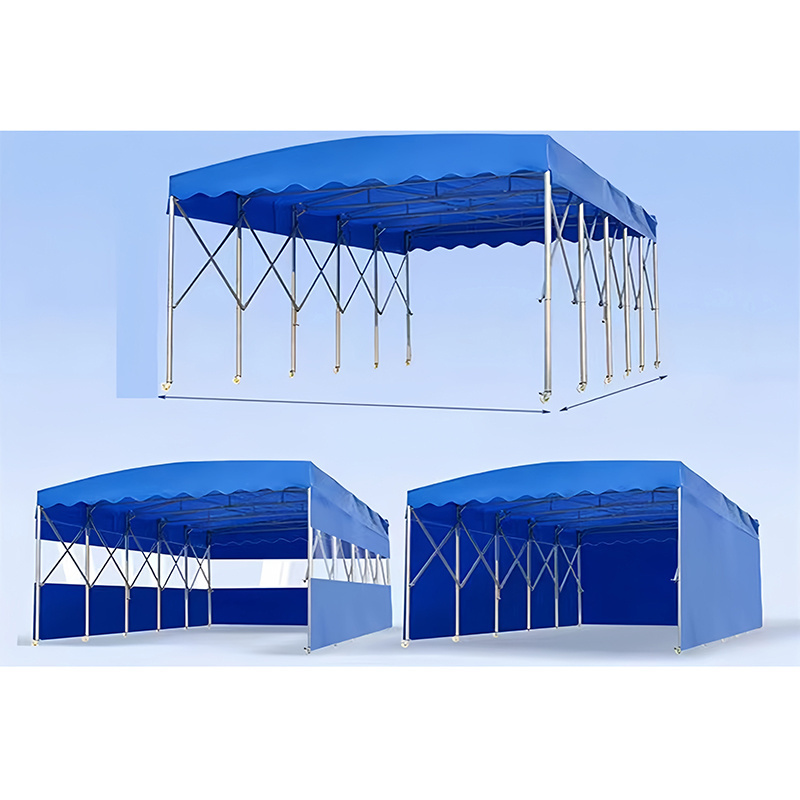 Push and Pull Folding Waterproof Car Wash Tent Movable Parking Tent  Large Storage Tent Canopy for Sale in China