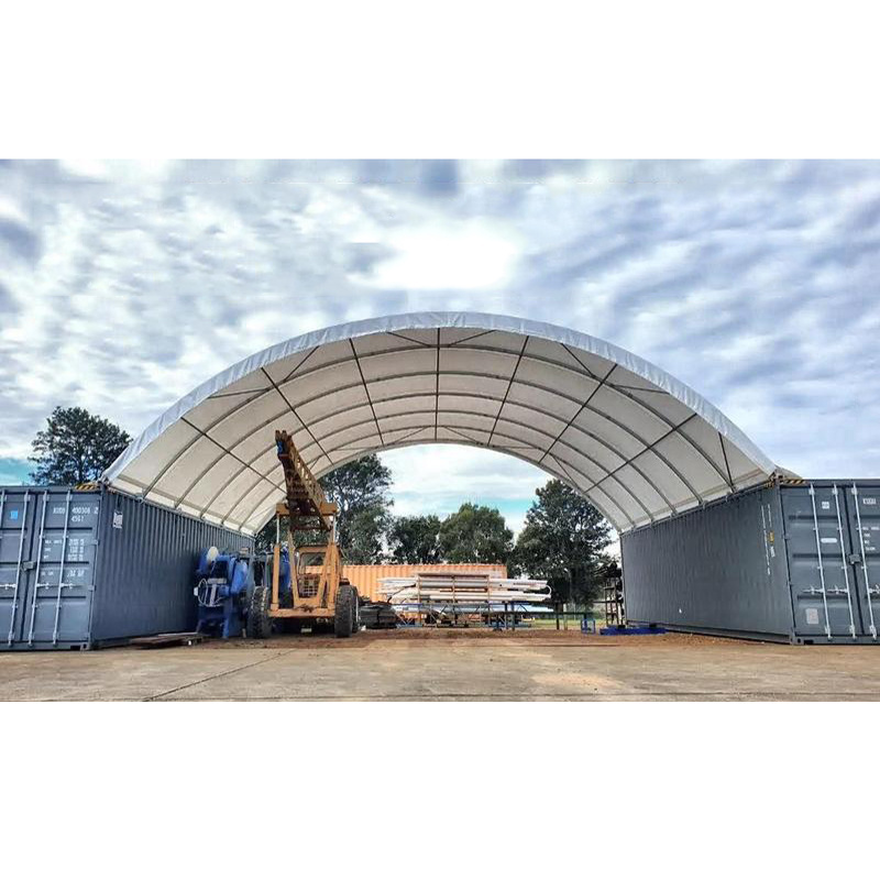 Container shed roof tent outdoor tents Suitable membrane tent shipping container cover for aircraft hangars stadiums shipyards