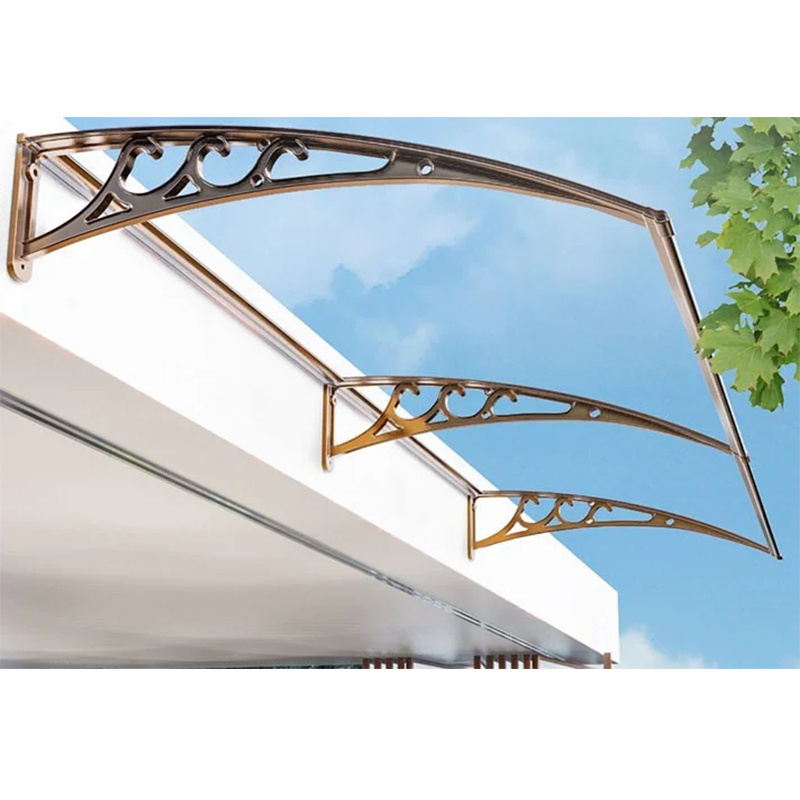 Outdoor Balcony Awnings Plastic Waterproof Polycarbonate Patio Roof Pergola Canopy