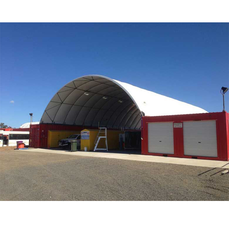 Warehouse Roof Shelter Shipping Container Canopy Metal Dome Roof 40 Foot Container Shelter