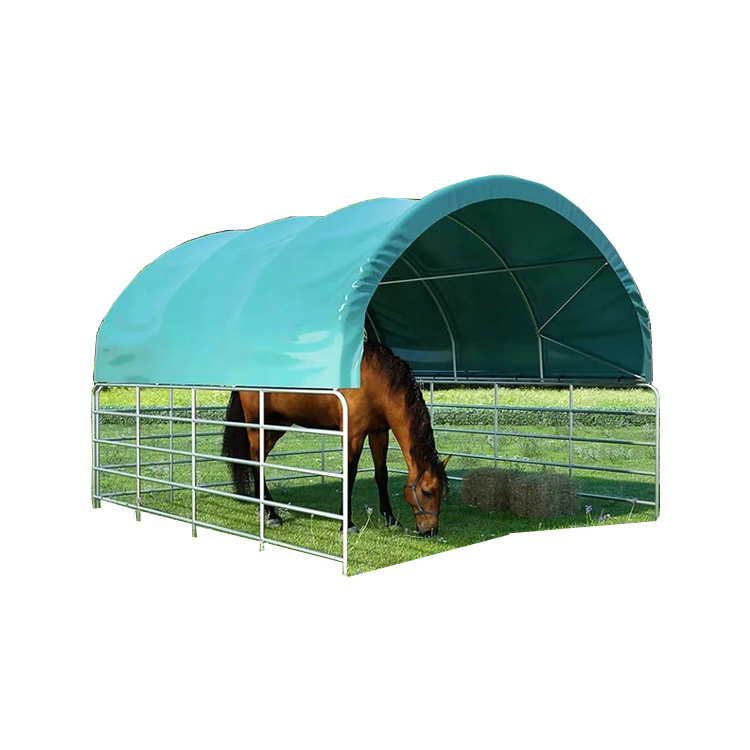 High quality PVC fabric structure livestock animal cattle cow horse sheep shelter shed tent for sale