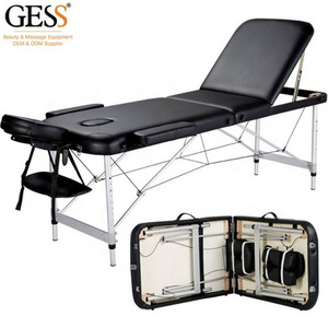 GESS Facial Beauty Bed Medical Eyelash Aesthetic Tattoo Procedure Bed Salon Chair With 3 Motor Electrical Adjustments