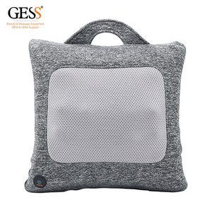 GESS Portable Wireless Body Massager Electric Car Home Back Shiatsu Heat Massage Cushion for Chair