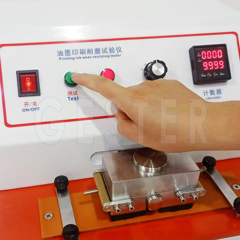 ASTMD5264 Digital Ink Abras Rub Tester