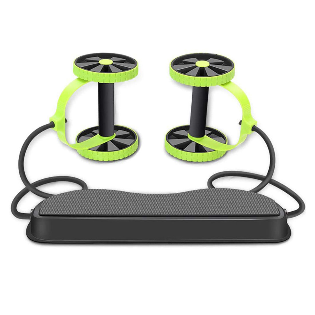 Multifunctional Fitness AB Wheels Roller with Stretch Elastic Resistance Pull Rope Chest Expansion Equipment