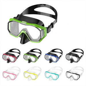 High Quality Cheap Snorkel Mask Silicone Strap Diving Mask Swimming Sports Training Spearfishing Diving Goggles