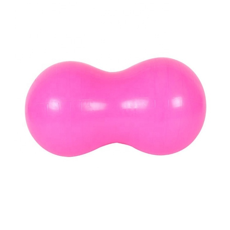 Hot selling Home Exercise  Muscle Relaxation Balance Training Thickened Anti-Burst Inflatable Pvc Peanut Yoga Ball