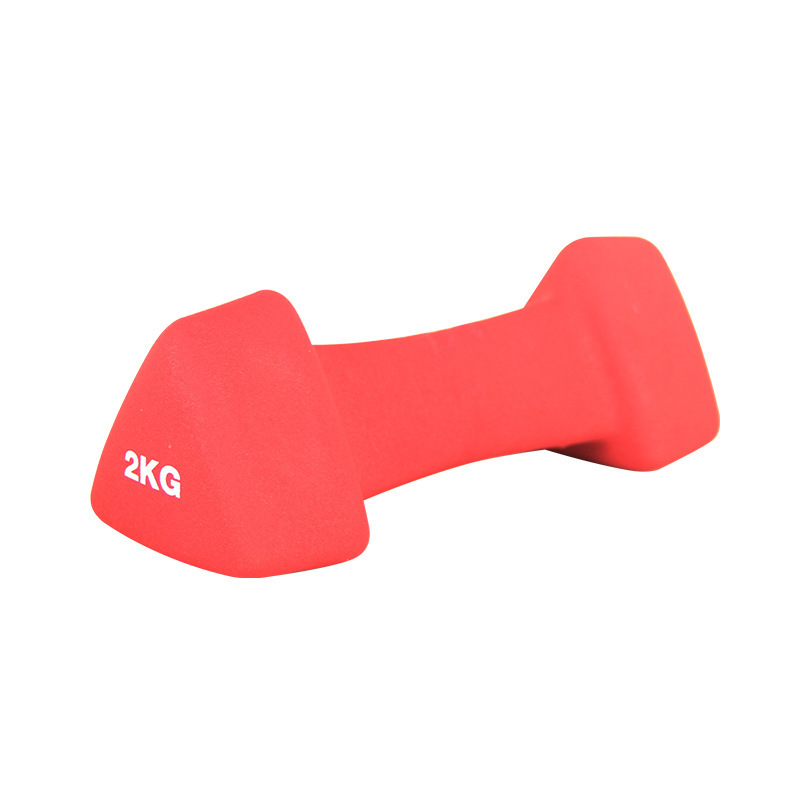 Exercise Workout Dumbbells for Fitness Anti-slip Anti-roll Sport Products Cast Iron Triangle Head Neoprene Dumbbells