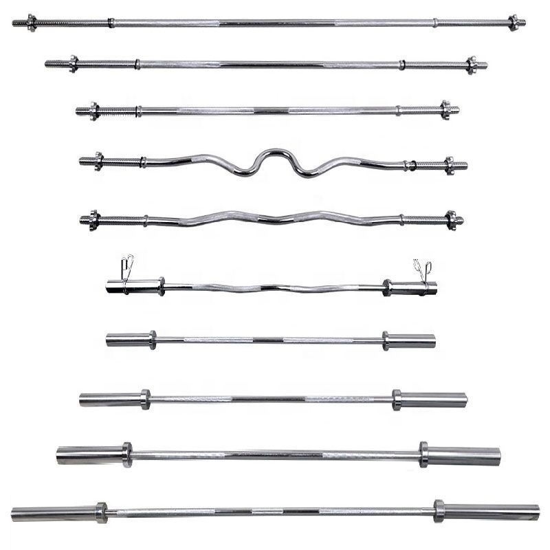 Wholesale weightlifting fitness equipment men's barbell rod 1.2/1.5/1.8/2.2 meters Barbell Bar