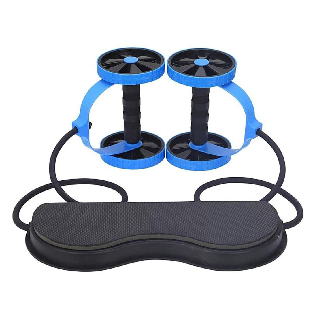 Multifunctional Fitness AB Wheels Roller with Stretch Elastic Resistance Pull Rope Chest Expansion Equipment