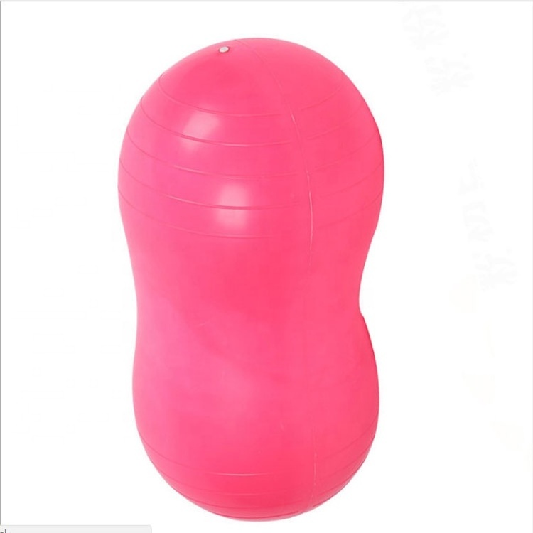 Hot selling Home Exercise  Muscle Relaxation Balance Training Thickened Anti-Burst Inflatable Pvc Peanut Yoga Ball