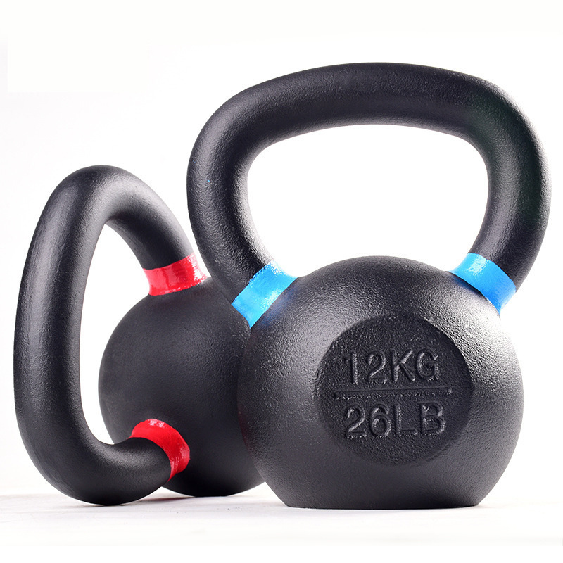 Custom Logo Gym Workout Fitness Equipment Engraved KG LB 4KG,12KG,16KG,24KG,32KG Cast iron Kettlebell