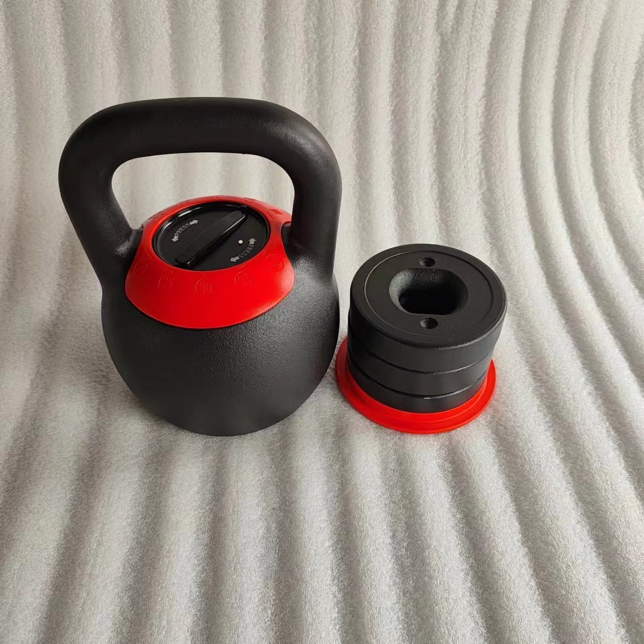 Home Gym Strength Training Weightlifting Training Heavy-Duty Exercise Kettlebell 40lbs Cast Iron Adjustable Kettlebell