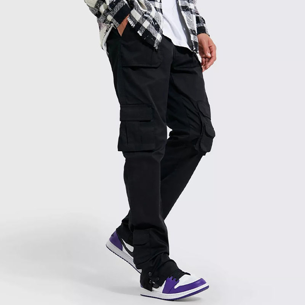 NEW style wholesale custom cargo track pants two piece pants set nylon cargo trousers men cargo joggers with cheap price