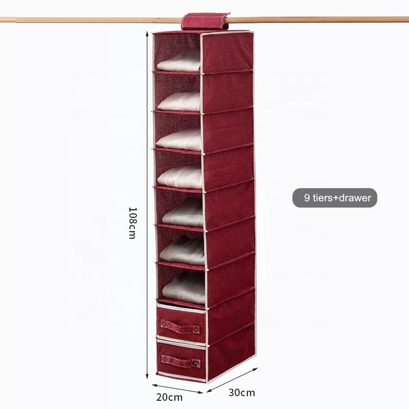 2022 New Creative Household Hanging Organizer Drawer Clothing Socks Underwear Classification Hanging Storage