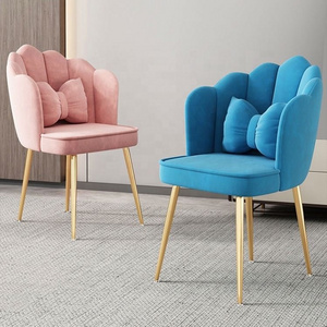 Nordic Luxury Gold Velvet Metal Cheap Indoor Wholesale Dinning Room Home Furniture Modern Restaurant Dining Chairs Nail Chair