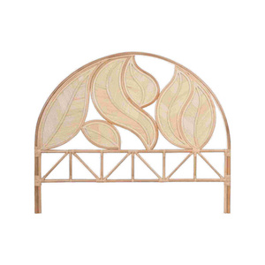 New Product Flawing Headboard Floral Motifs with the Best of Rattan For Bedroom Furniture