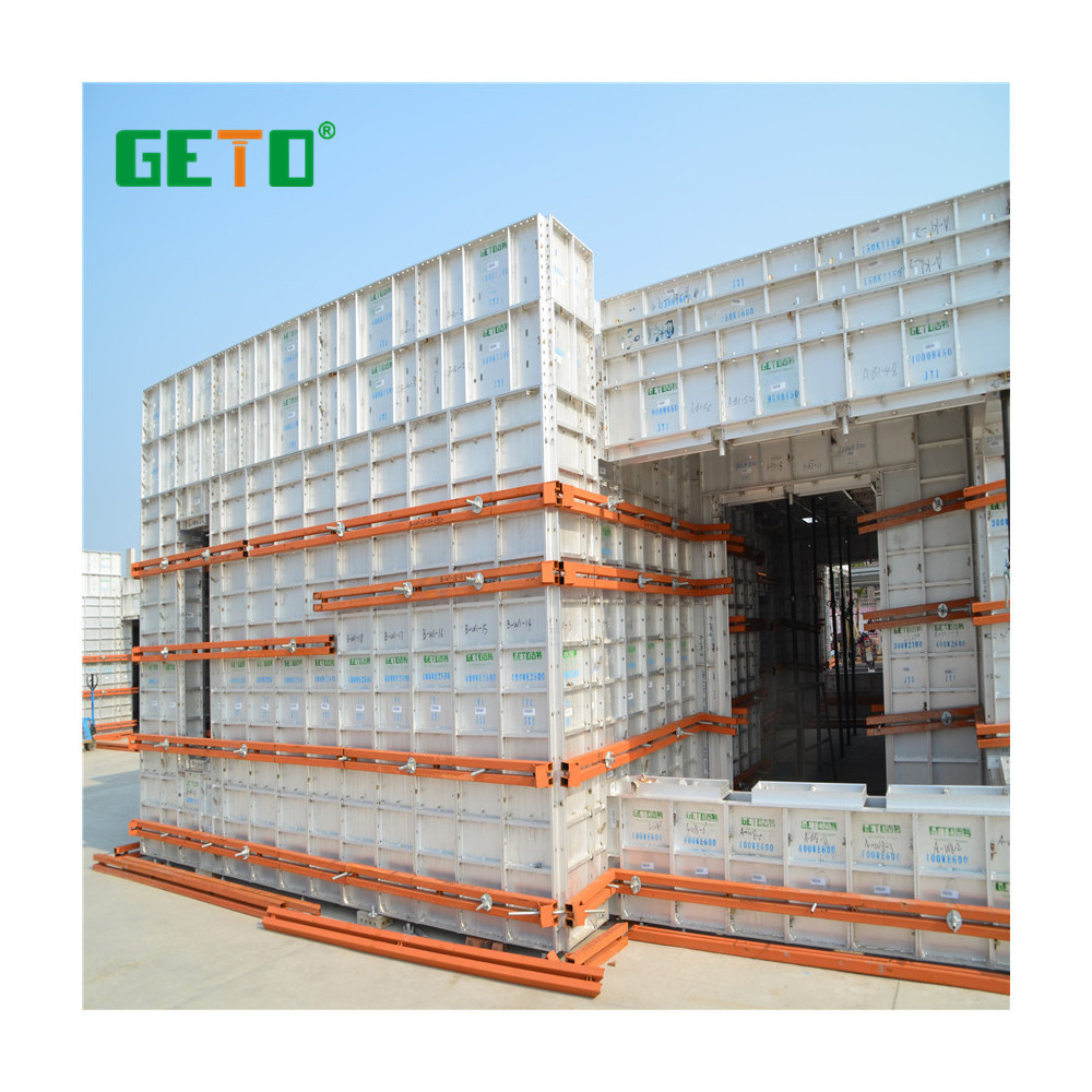 geto aluminum formwork system with great quality for high rise building concrete aluminium wall form