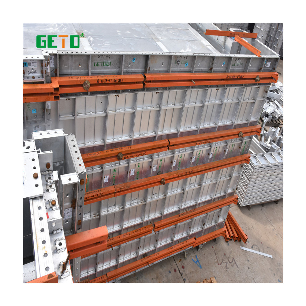 geto aluminum formwork system with great quality for high rise building concrete aluminium wall form