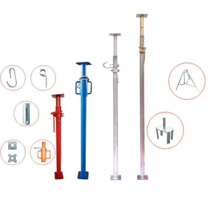 Light Duty Prop for construction Adjustable Steel Scaffolding Shoring/Telescopic Steel Shoring Jack Post