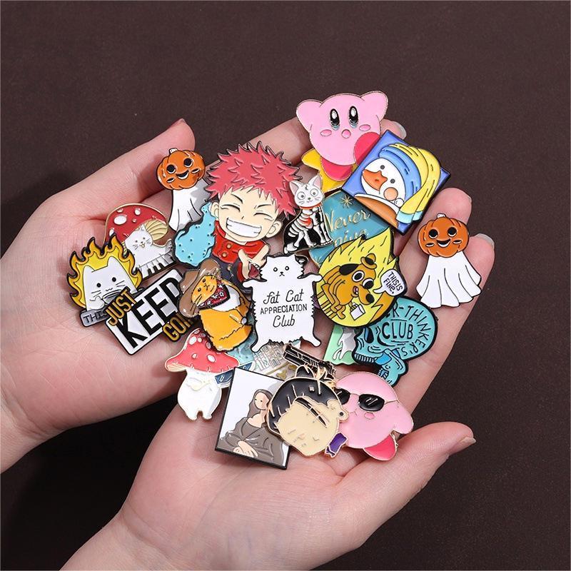 Manufacture anime cartoon lapel badge wholesale bulk custom logo soft enamel pin