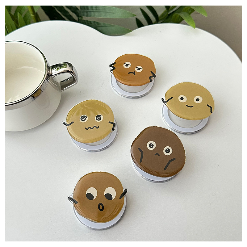 Kunshan factory phone grip cute brown beans magnetic cell phone holder