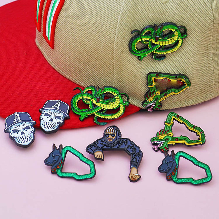 New Design Mexican Style Decorative Hat Clip High Quality Cartoon Anime Badges Soft Enamel Pins