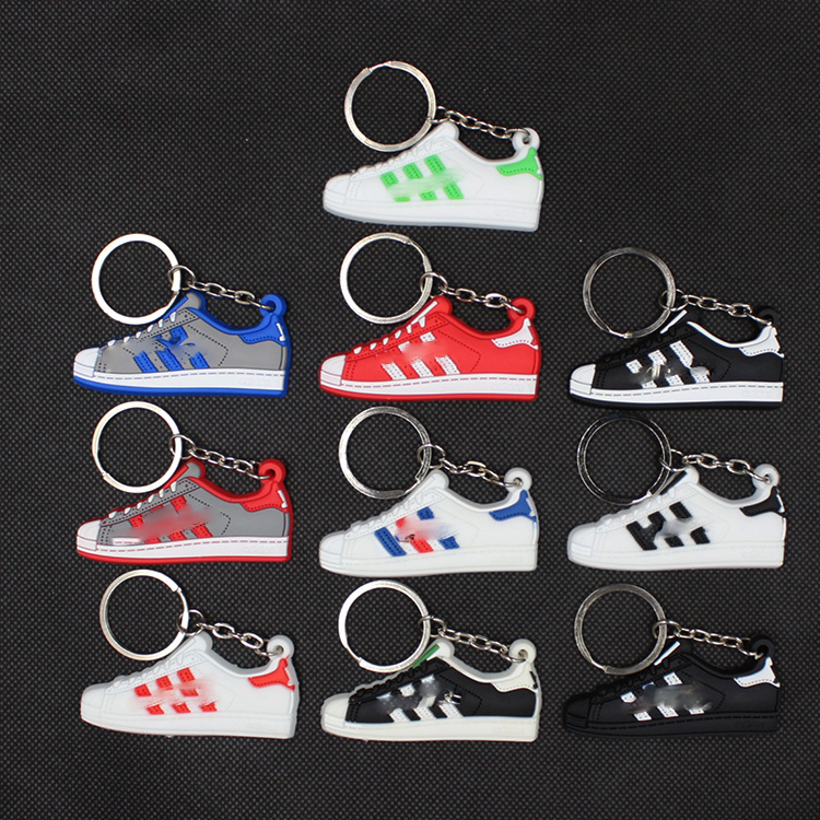 Wholesale cheap AJ basketball sports shoes pendant 2D mini sneaker soft pvc rubber keychain