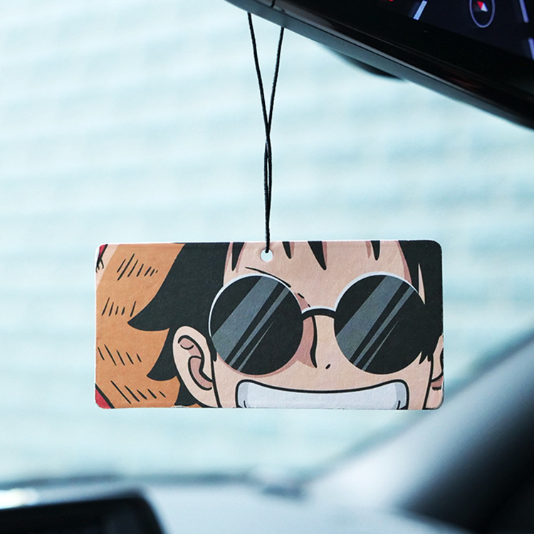 Promotional cartoon scents refresh paper custom car air freshener for car accessories