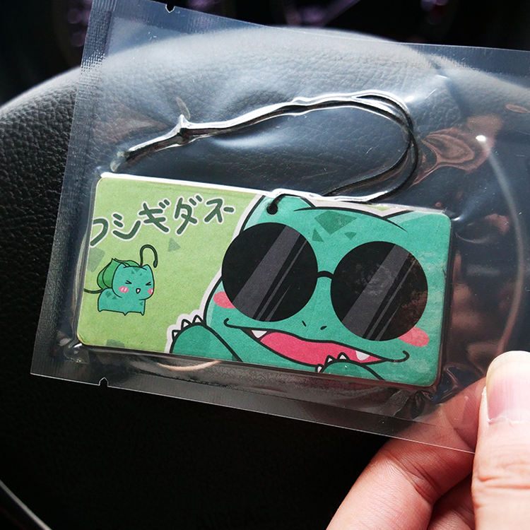 Promotional cartoon scents refresh paper custom car air freshener for car accessories