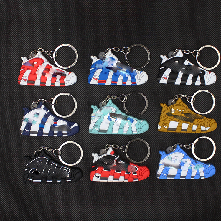 Wholesale cheap AJ basketball sports shoes pendant 2D mini sneaker soft pvc rubber keychain