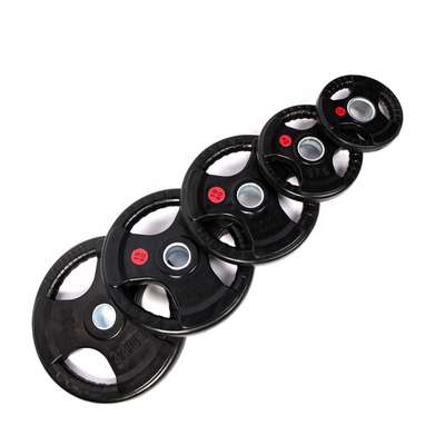 Gym equipment  bumper plates rubber coated weightlifing barbell weight plates