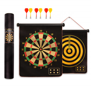 Hot sale Double-Side Flock Printing Thickening Dartboard+6PCS Darts Harrows Professional Dardos Batarangs Set