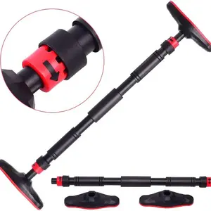 Portable multi-functional adjustable strength training door pull up bar