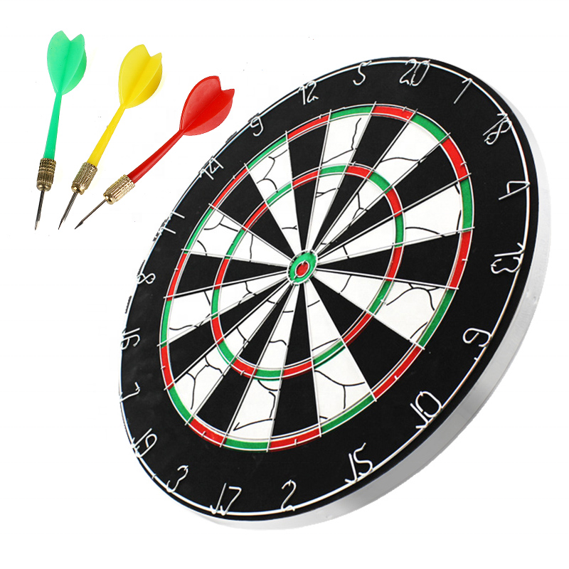 Hot sale Double-Side Flock Printing Thickening Dartboard+6PCS Darts Harrows Professional Dardos Batarangs Set