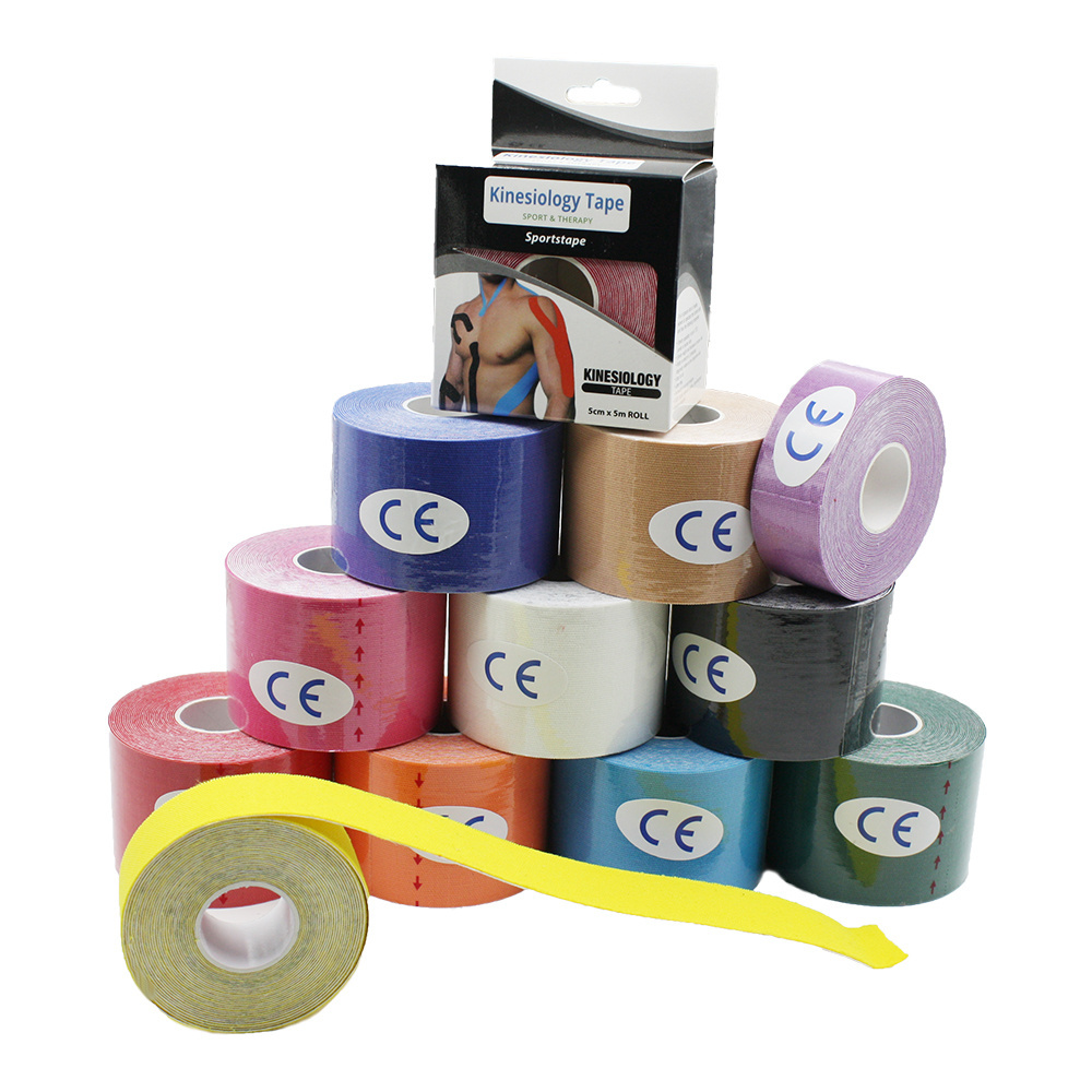 New hot selling  product sports Elastic Kinesiology Therapeutic Tape Athletic Tape ,cotton sports tape