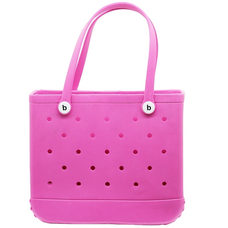 2023 New Women Beach Bag EVA Handbag Basket Large Tote Eva Handbags Silicone Totes Beach Bogges Bag