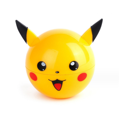 Creative Style High Quality Zinc Alloy Tobacco Herb Grinder Smoking Accessories 3 Layers cute Pokeball Pikachu Metal Grinder