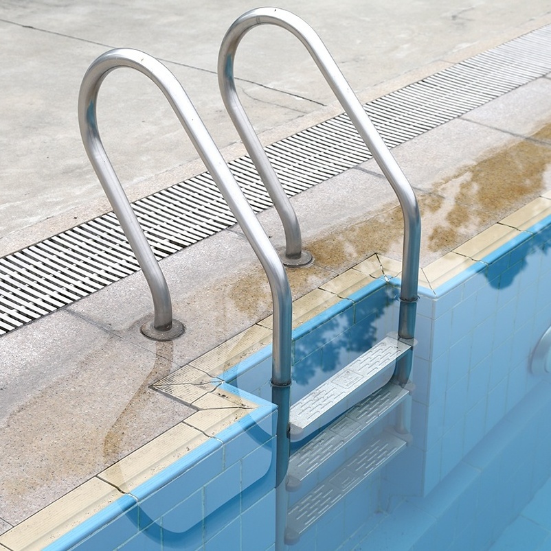 Stainless portable Steel pool escalator 3 steps Swimming pool ladder