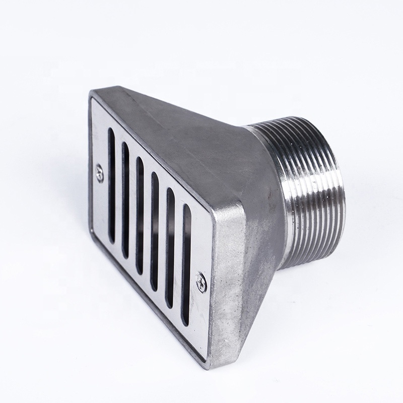 Stainless Steel Fitting Screw Overflow Main Drain Gutter For Concrete Floor Pool