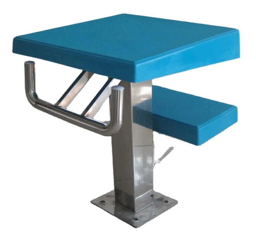 Durable Two-step Jumping Platform Diving Board Portable Starting Block For Swimming Pool