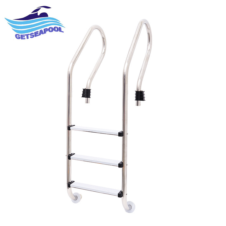 Factory Price Stainless Steel 304/316 Swimming Pool Ladder With Safety Ladder Anti-slip Pedals  for Above Ground Pools