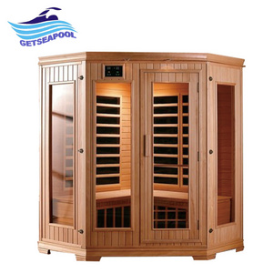 Healthland 4 Person room Wooden Outdoor Fir Far Infrared Sauna